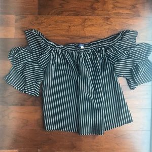 Off the shoulder, flowy top